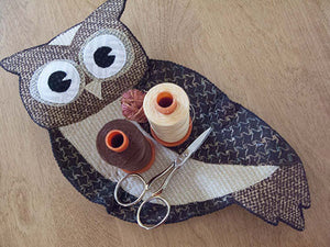 Finished Forest Friends Owl (fabrics in the kit may vary)