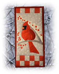 Finished Winter Cardinal Banner